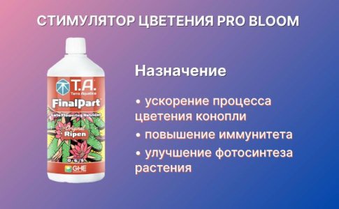 Стимулятор цветения для конопли Pro Bloom Стимулятор цветения для конопли Pro Bloom